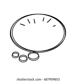 speech bubble isolated icon