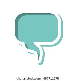 speech bubble isolated icon