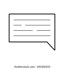 speech bubble isolated icon