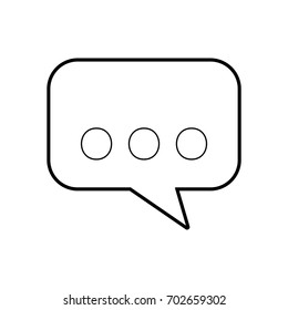 speech bubble isolated icon