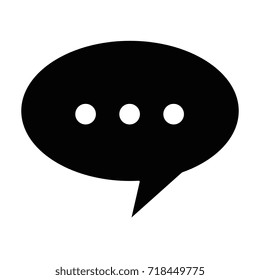 speech bubble isolated icon