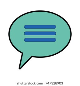 speech bubble isolated icon