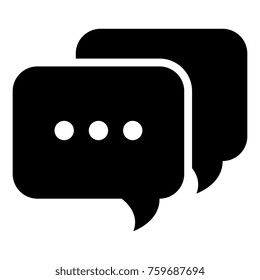 speech bubble isolated icon