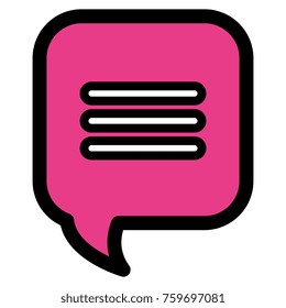 speech bubble isolated icon