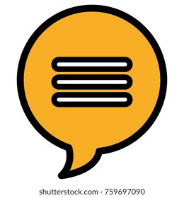speech bubble isolated icon