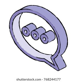 speech bubble isolated icon