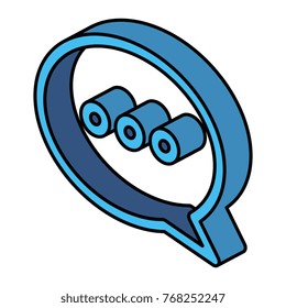 speech bubble isolated icon