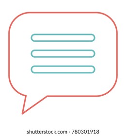 speech bubble isolated icon