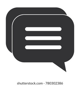 speech bubble isolated icon