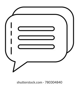 speech bubble isolated icon