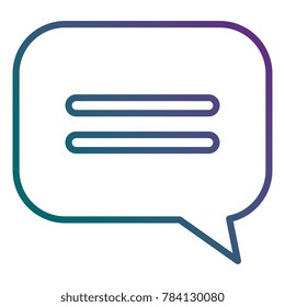 speech bubble isolated icon