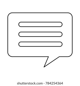 speech bubble isolated icon