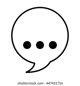 speech bubble isolated icon design, vector illustration  graphic