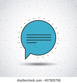 speech bubble isolated icon design, vector illustration  graphic