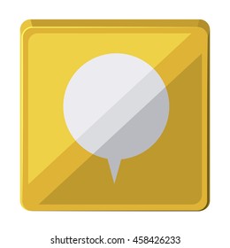 speech bubble isolated icon design, vector illustration  graphic