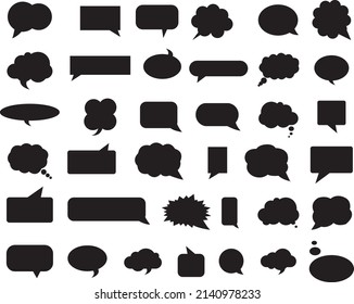 Speech Bubble Isolated on White Background