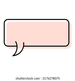 Speech bubble isolated on white background
