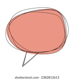 Speech bubble isolated on white background