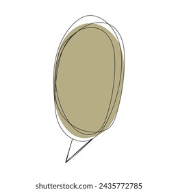 Speech bubble isolated on white background