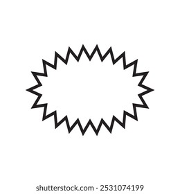 Balão de fala isolado no plano de fundo branco. Design vetorial