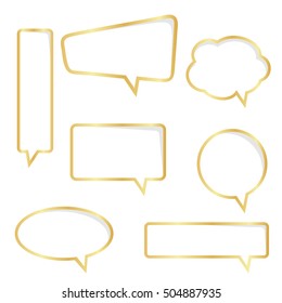 Speech Bubble Isolated on White Background. Vector Illustration