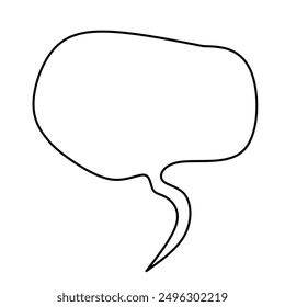 Speech bubble isolated in white background 