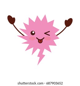 speech bubble kawaii character