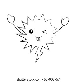 speech bubble kawaii character