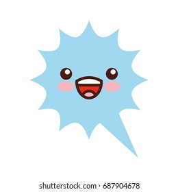 speech bubble kawaii character