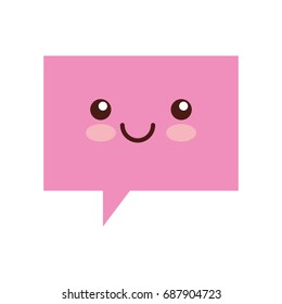 speech bubble kawaii character
