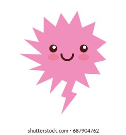 speech bubble kawaii character