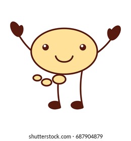 speech bubble kawaii character