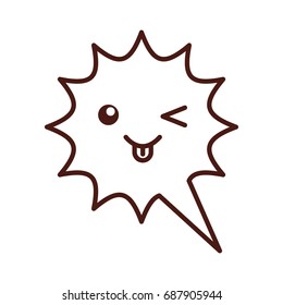 speech bubble kawaii character