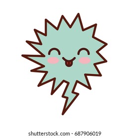 speech bubble kawaii character