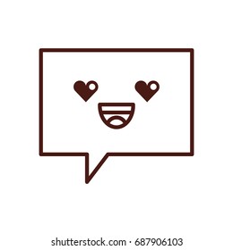 speech bubble kawaii character