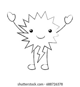 speech bubble kawaii character