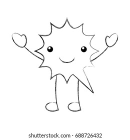 speech bubble kawaii character