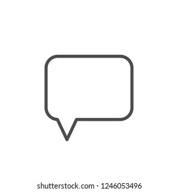 Speech bubble line icon