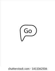 speech bubble line icon,vector best line icon.