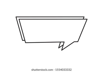 speech bubble line style icon vector illustration design