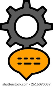 Speech Bubble Line Vector Icon Design