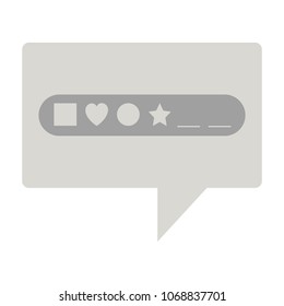 speech bubble with login access