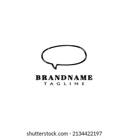 Logo-Cartoon-Symbol-Vorlagensatz Moderne Vektorgrafik