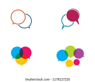 Speech bubble logo icon