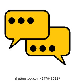 speech bubble logo and icon 