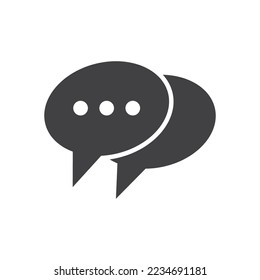 Speech bubble logo icon vector design