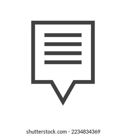 Speech bubble logo icon vector design