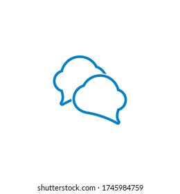 Speech bubble Logo template vector illustration