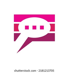 Speech bubble Logo template vector illustration