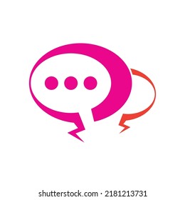 Speech bubble Logo template vector illustration